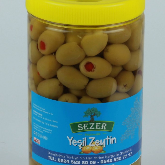 Biberli Yeşil Zeytin