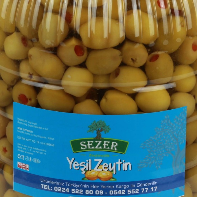 Biberli Yeşil Zeytin